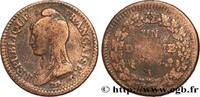 FRANCE Un décime Dupré, grand module, refrappage du 2 d DIRECTOIRE Limoges 1797 (32mm, 20,40g, 6h) -