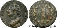 FRANCE 12 deniers dit au faisceau, type FRANÇOIS LOUIS XVI La Rochelle 1792 (28,5mm, 12,29g, 6h) -