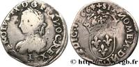 FRANCE Teston, 5e type, variété de légende CHARLES IX Limoges 1566 (28,5mm, 9,19g, 4h) -