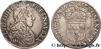 FRANCE Demi-écu, portrait apollinien LOUIS XIV THE SUN KING Rouen 1662 (32,5mm, 13,52g, 6h) -