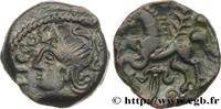 FRANCE Bronze SVTICOS, classe III à la tête casquée VELIOCASSES (Area of Norman Vexin) c. 50-40 AC. (16mm, 3,64g, 9h) -
