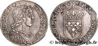 FRANCE Demi-écu, portrait à la mèche longue LOUIS XIV THE SUN KING La Rochelle 1650 (31mm, 13,64g, 6h) -