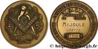 FRANCE LES AMIS DE LA PATRIE LOGES A L’ORIENT DE PARIS - LOGES PARISIENNES 1919 (38,5mm, 23,70g, 12h) -