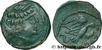 FRANCE Bronze “à l’aigle et au serpent” GALLIA - CARNUTES (Beauce area) Chartres (28) c. avant 52 AC. (16,5mm, 2,74g, 12h) -