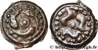 FRANCE Potin aux trois poissons GALLIA BELGICA - LINGONES (Area of Langres) c.80-50 AC. (19mm, 4,54g, h) -