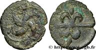 FRANCE Bronze au swastika VELIOCASSES (Area of Norman Vexin) c. 60-50 AC. (16mm, 2,16g, h) -
