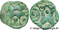 FRANCE Bronze aux boeufs adossés, BN 8524 AMBIANI (Area of Amiens) Amiens (80) c. 60-40 AC. (18mm, 2,91g, 3h) -