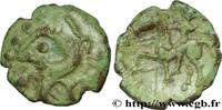 FRANCE Bronze au sanglier et au cavalier AMBIANI (Area of Amiens) Amiens (80) c. 60-40 AC. (16mm, 2,26g, 12h) -