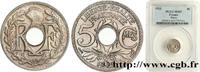 FRANCE 5 centimes Lindauer, petit module III REPUBLIC Poissy 1922 (17mm, 2g, 6h) -