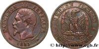 FRANCE Deux centimes Napoléon III, tête nue, grand D SECOND EMPIRE Lyon 1853 (20,12mm, 2g, 6h) -