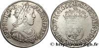 FRANCE Demi-écu, portrait à la mèche longue LOUIS XIV THE SUN KING Bayonne 1655 (32,5mm, 13,51g, 6h) -