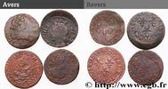 FRANCE Double tournois, lot de 4 ex. LOUIS XIII Ateliers divers n.d. (20mm, 11,17g, 6h) -