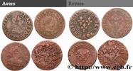 FRANCE Double tournois, lot de 4 ex. LOUIS XIII Ateliers divers n.d. (20mm, 9,47g, 6h) -