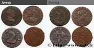 FRANCE Double tournois, lot de 4 ex. LOUIS XIII Ateliers divers n.d. (20mm, 10,26g, 6h) -