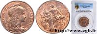 FRANCE 5 centimes Daniel-Dupuis III REPUBLIC 1902 (25mm, 5,00g, 6h) -