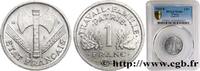 FRANCE 1 franc Francisque, légère FRENCH STATE Beaumont-Le-Roger 1944 (23mm, 1,3g, 6h) -