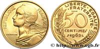 FRANCE Essai-piéfort de 50 centimes Marianne PIEFORTS Paris 1962 (24,99mm, 13,41g, 12h) -
