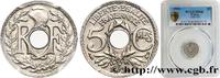 FRANCE 5 centimes Lindauer, petit module III REPUBLIC Paris 1934 (17mm, 2g, 6h) -