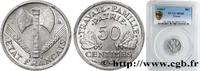 FRANCE 50 centimes Francisque, légère FRENCH STATE Castelsarrasin 1944 (18mm, 0,7g, 6h) -