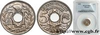 FRANCE 5 centimes Lindauer, petit module III REPUBLIC Poissy 1922 (17mm, 2g, 6h) -