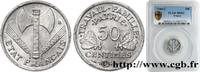FRANCE 50 centimes Francisque, légère FRENCH STATE Castelsarrasin 1944 (18mm, 0,7g, 6h) -