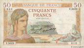 FRANCE 50 Francs CÉRÈS FRANCE 50 Francs CÉRÈS 1936 F -