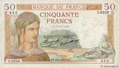 FRANCE 50 Francs CÉRÈS FRANCE 50 Francs CÉRÈS 1937 VF -