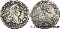 FRANCE Quatre sols aux deux L LOUIS XIV THE SUN KING Metz 1692 (19mm, 1,54g, 6h) -