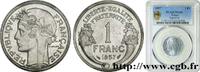 FRANCE 1 franc Morlon, légère IV REPUBLIC 1957 (23mm, 1,30g, 6h) -
