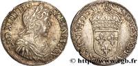 FRANCE Demi-écu, portrait à la mèche longue LOUIS XIV THE SUN KING Bayonne 1651 (32mm, 13,59g, 6h) -
