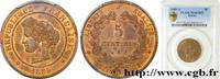 FRANCE 5 centimes Cérès III REPUBLIC Paris 1889 (25mm, 5g, 6h) -