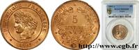 FRANCE 5 centimes Cérès III REPUBLIC Paris 1893 (25mm, 5g, 6h) -