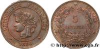 FRANCE 5 centimes Cérès III REPUBLIC Paris 1886 (25mm, 4,99g, 6h) -