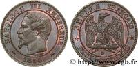 FRANCE Deux centimes Napoléon III, tête nue SECOND EMPIRE Lyon 1854 (20,17mm, 2,04g, 6h) -