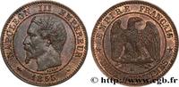FRANCE Deux centimes Napoléon III, tête nue SECOND EMPIRE Marseille 1855 (20mm, g, 6h) -