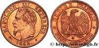 FRANCE Deux centimes Napoléon III, tête laurée SECOND EMPIRE Strasbourg 1862 (20mm, 2,02g, 6h) -