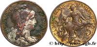 FRANCE 5 centimes Daniel-Dupuis, (bicolore) III REPUBLIC 1915 (25mm, 5g, 6h) -