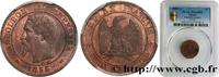 FRANCE Deux centimes Napoléon III, tête nue SECOND EMPIRE Paris 1855 (20mm, 2g, 6h) -