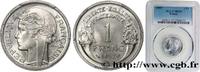 FRANCE 1 franc Morlon, légère IV REPUBLIC 1957 (23mm, 1,30g, 6h) -
