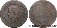 FRANCE 5 centimes Cérès III REPUBLIC Bordeaux 1871 (25mm, 4,73g, 6h) -