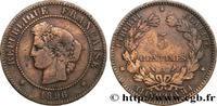 FRANCE 5 centimes Cérès III REPUBLIC Paris 1896 (25mm, 4,75g, 6h) -
