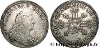 FRANCE Demi-écu aux huit L, 2e type LOUIS XIV THE SUN KING Caen 1704 (36,5mm, 13,29g, 6h) -