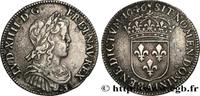 FRANCE Quart d'écu, portait à la mèche longue LOUIS XIV THE SUN KING Paris 1646 (27mm, 6,83g, 6h) -