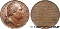 FRANCE Médaille, Pose de la première pierre de la Halle d MONUMENTS 1822 (40,5mm, 38,65g, 12h) -