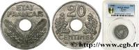 FRANCE 20 centimes État français FRENCH STATE 1942 (24mm, 3,50g, 6h) -