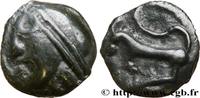 FRANCE Potin à la grosse tête, au bandeau lisse GALLIA BELGICA - SEQUANI (Area of Besançon) Ier siècle avant J.-C. (19,5mm, 5,59g, 3h) -