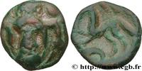 FRANCE Bronze au personnage de face et aux torques AMBIANI (Area of Amiens) Amiens (80) c. 60-40 AC. (14,5mm, 2,36g, 3h) -