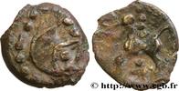FRANCE Bronze au loup et au cheval - aux trois globules BITURIGES CUBI, UNSPECIFIED Levroux Ier siècle avant J.-C. (13mm, 0,97g, 6h) -