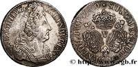 FRANCE Écu aux trois couronnes LOUIS XIV THE SUN KING Troyes 1709 (40,5mm, 29,48g, 6h) -