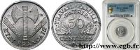FRANCE 50 centimes Francisque, légère FRENCH STATE Beaumont-Le-Roger 1944 (18 mmmm, 0,70g, 6h) -